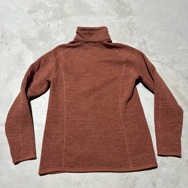Patagonia Better Sweater Jacket Womens Size Large Fleece 1/4 Zip Burnt Orange - Image 7