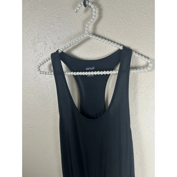 Aerie Size Small Jumpsuit Black Sleeveless Loungewear Comfy Athleisure Lounge - Image 2