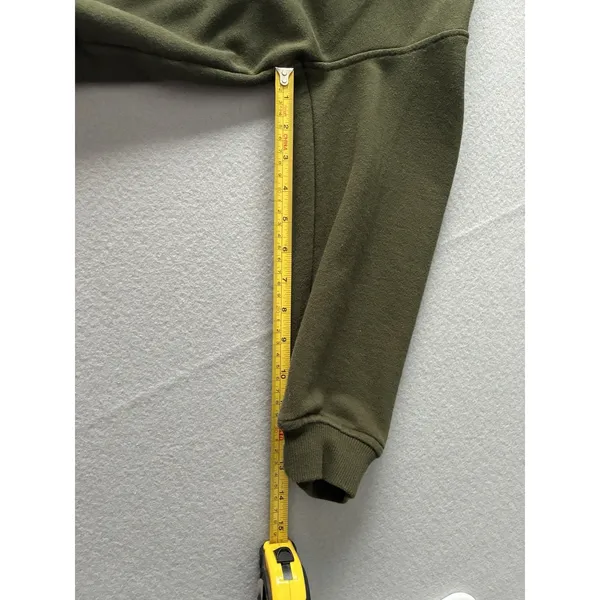 Cynthia Rowley Olive Green‎ Pullover Hoodie Sweatshirt Size Medium Relaxed - Image 7