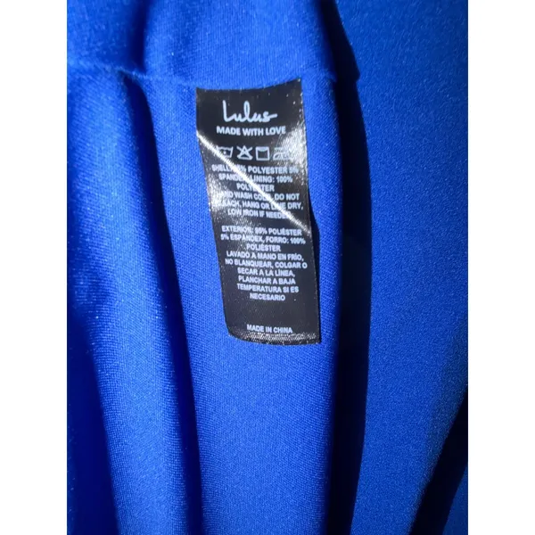 Lulus Infinite Glory Royal Blue Mermaid Maxi Dress Corset Gown Small NEW - Image 9