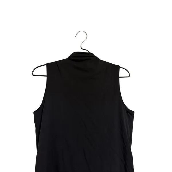 Athleta Womens‎ Mock Neck Sleeveless Tank Top Black Cotton Blend Size S Small - Image 7