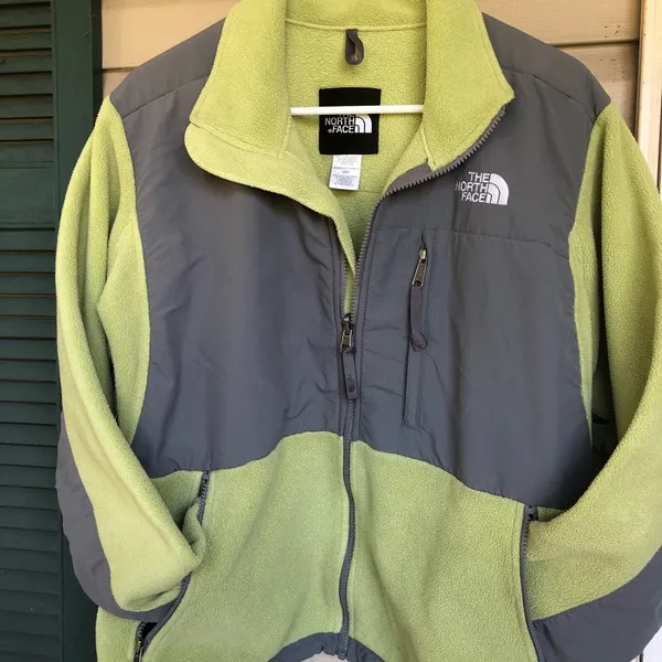 Green and gray the north face Denali Coat - Image 6