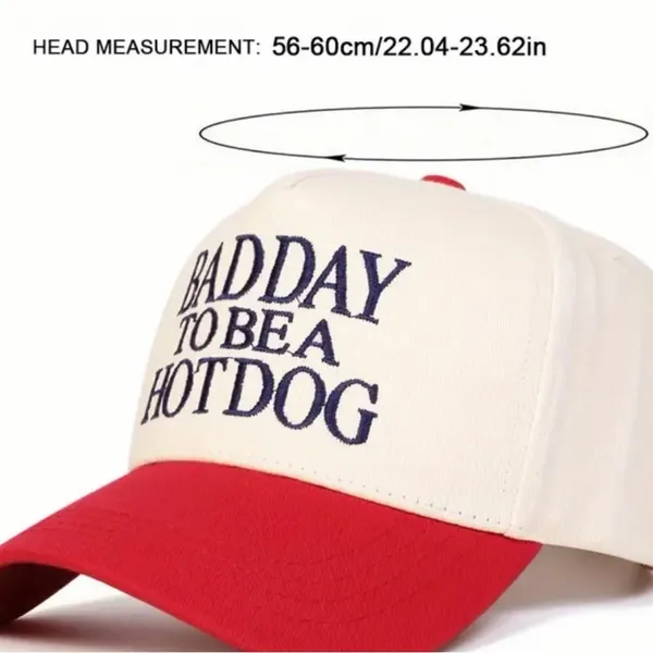 Bad Day To Be A Hot Dog Hat Funny Embroidered NWT BBQ Cookout Party SnapBack - Image 3