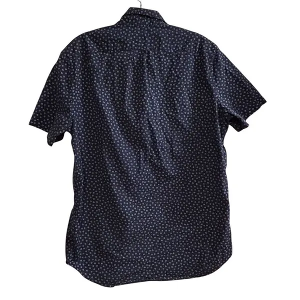 J.Crew Women’s S Blue‎ Floral Short Sleeve Button-Up Shirt Casual Summer - Image 7