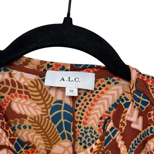 A.L.C Ginger Combo Paisley Maryn Mini Dress Size XS - Image 3