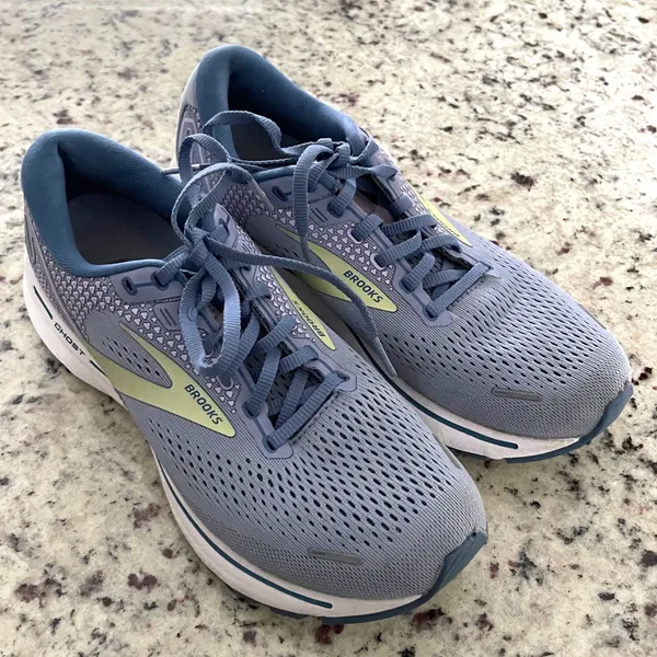 Brooks Ghost 14 Womens Running Shoes Blue Green 1203561B544‎ Size 9.5 Medium B - Image 2