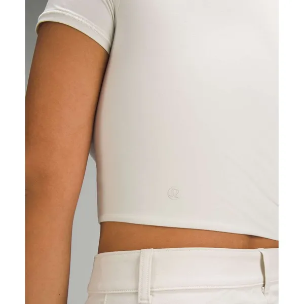 Lululemon Wundermost Ultra-Soft Nulu‎ Crewneck Cropped T-Shirt - Image 3