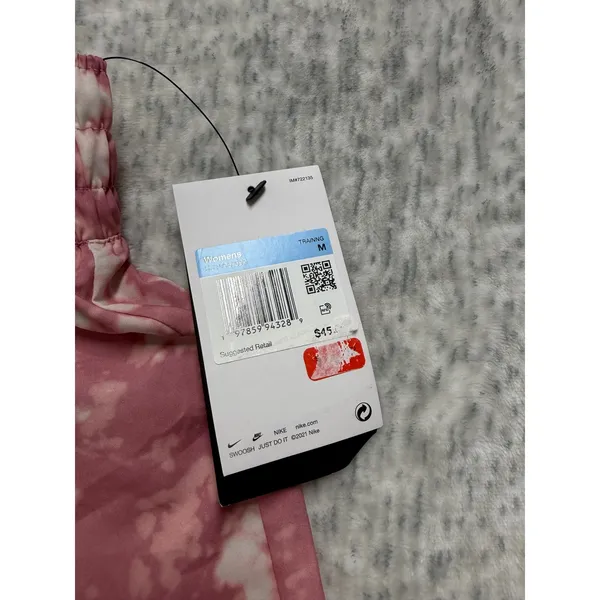Nike Womens Dri-FIT Running‎ Shorts Pink Tie Dye Loose Fit Training DA1153-668 M - Image 3