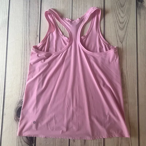 Athleta Pink Scoop Neck Racerback Tank Top - Image 6