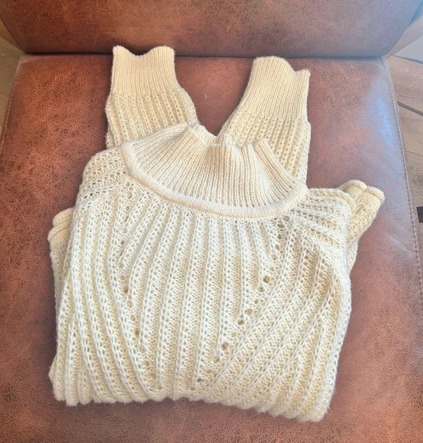 Altar'd State Knit Sweater Cream - Image 3