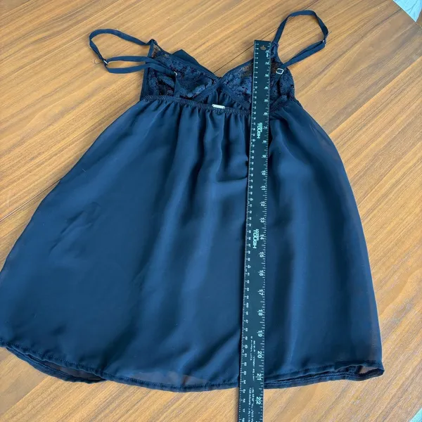 Bluebella Babydoll Top Small Black Sheer Lace Bow Romantic Coquette Lingerie - Image 8