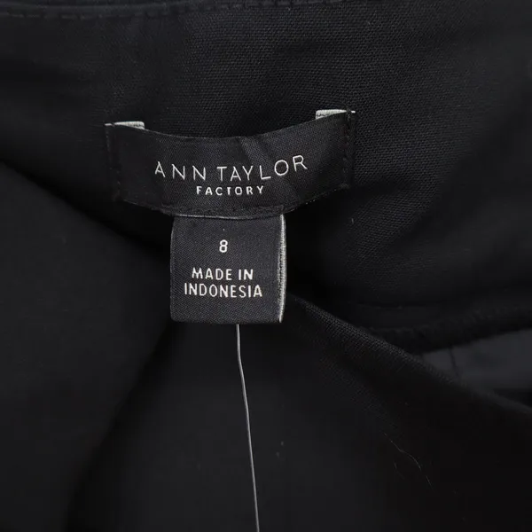 Ann Taylor Factory The Straight In Curvy Black Dress Pants Size 8 Professional - Image 2