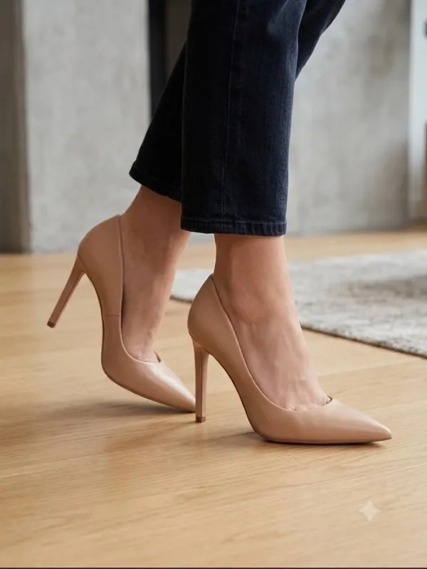 Inc new no box Classic Nude Pointed Toe High Heel Pumps - Image 5
