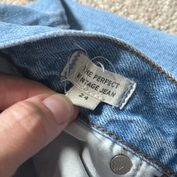 Madewell The Perfect Vintage Summer Jeans Embroidered Edition Size 24 Floral - Image 6