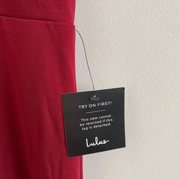 Lulu's Infinite Glory Maxi Dress In Wine Red Size Small New *FLAWS* - Image 7