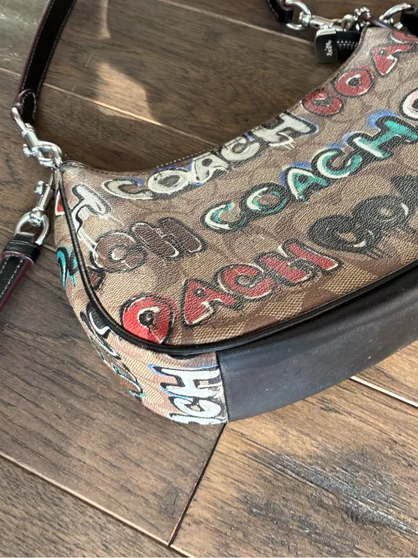 Coach X Mint + Serf Teri Shoulder Crossbody Bag, Graffiti, CM096 - Image 14