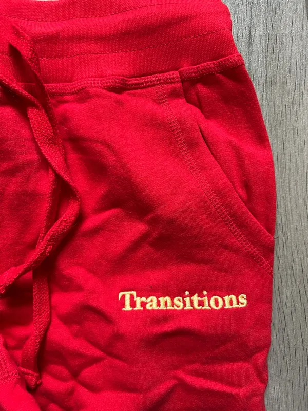 Transitions Women's Red Track Joggers - Image 3