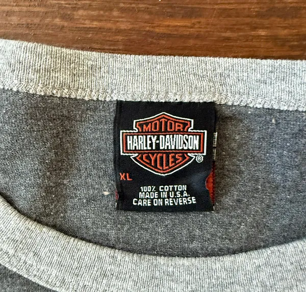 Vintage Long Sleeve T Shirt Made in USA Grey - Image 2
