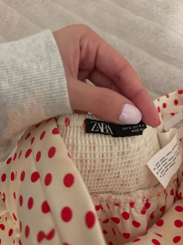 Zara cropped polka dot top  - Image 3