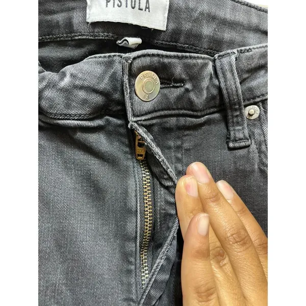 Pistola‎ Women’s Jeans Black Skinny Mid Rise Size 28 Good Condition - Image 5