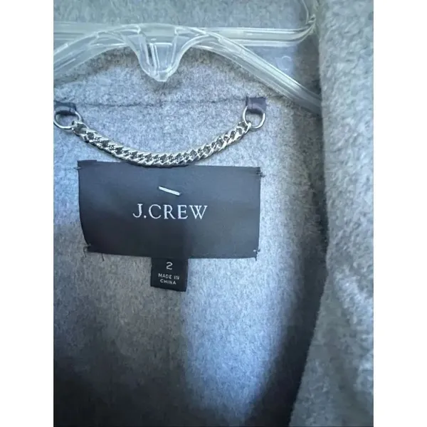 JCrew Leighton Wool Blend Light Gray Blazer Size 2 Office Career - Image 10