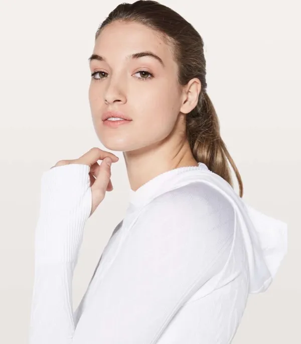 Lululemon Rest Less Hoodie White / White 6 - Image 9