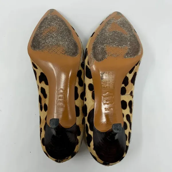 Tory Burch Elizabeth Calf Hair Pump Leopard‎ Print - Image 8