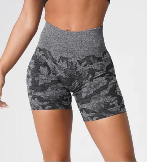 NWOT NVGTN Black Camo Seamless Shorts - Image 2