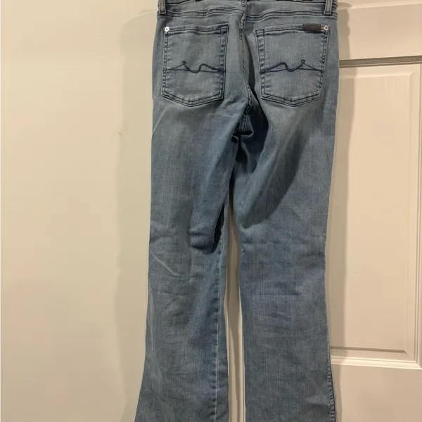 7 For All Mankind Light Denim Jeans - Image 4