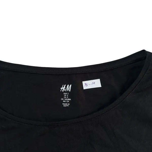 H&M Black Women's T-Shirt Top Size Small | 75-10 - Image 4