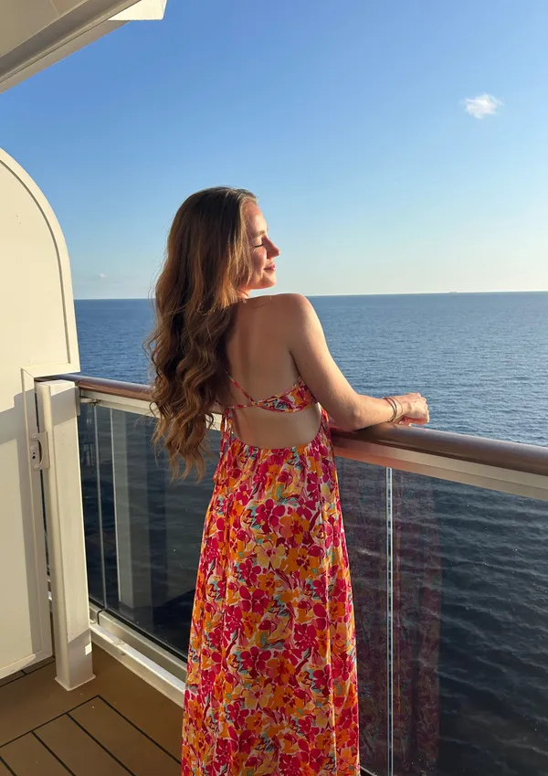 Shein Maxi Dress Floral Print - Image 2