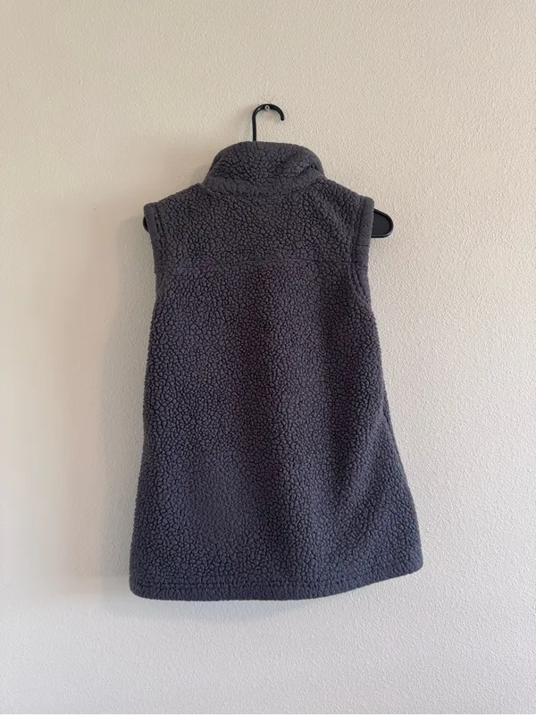 Columbia Charcoal Sherpa Fleece Vest - Dark Gray - Image 3