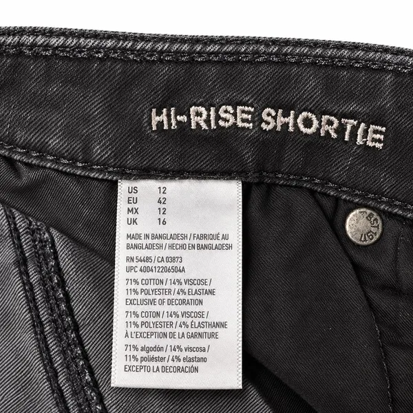 American Eagle Hi-Rise Shortie Black Denim Cutoff Shorts - Image 5