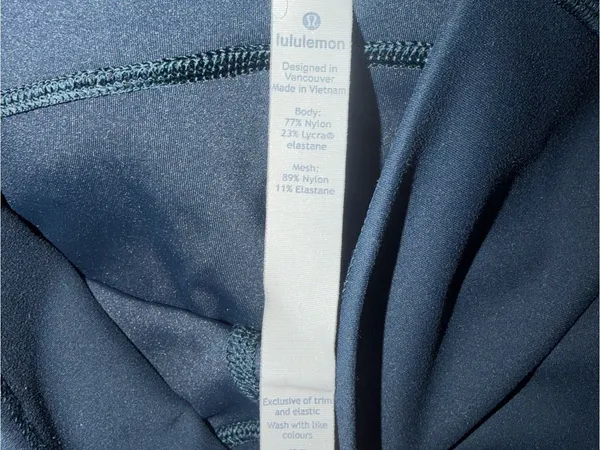 Lululemon Invigorate High Rise Navy Athletic Yoga Running Leggings 8 - Image 5