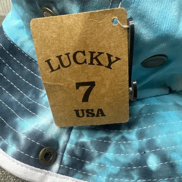 Lucky 7 Tennessee Great Smoky Mountains Tie Dye Bucket Hat sz S/M Adj Chin Strap - Image 8