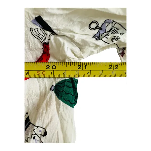 MAEVE Anthropologie Blouse Sz 10 Snow Day Long Sleeve Novelty Whimsical - Image 7