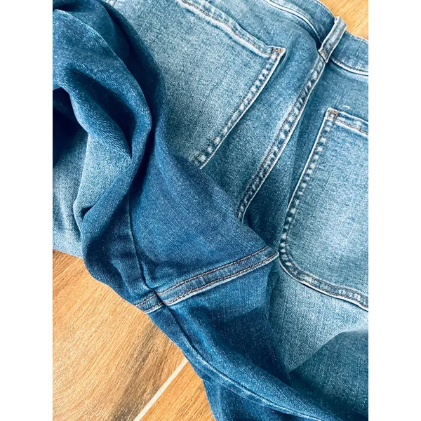 Evereve Wide Leg Jeans Women's 30 Dark Wash Casual Everyday - Image 9
