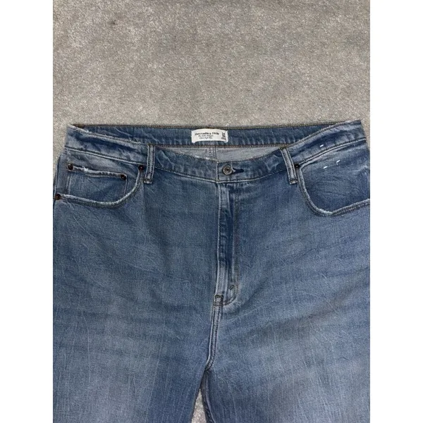 Abercrombie & Fitch High Rise Jeans - Blue - Image 3