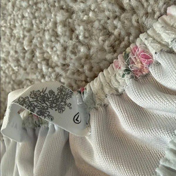 Altar'd State Pink Floral Ruffle Blouse - Image 3
