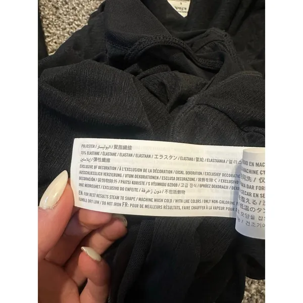 Abercrombie Fitch Black Long Sleeve Bodysuit Small - Image 16
