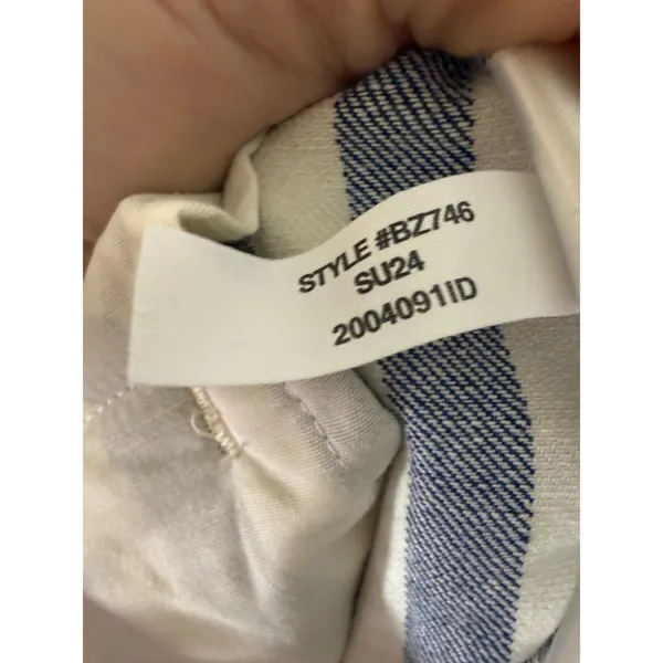 NWT J Crew wide leg essential pants in sailor stripe blue white‎ pleated BZ746 6 - Image 8
