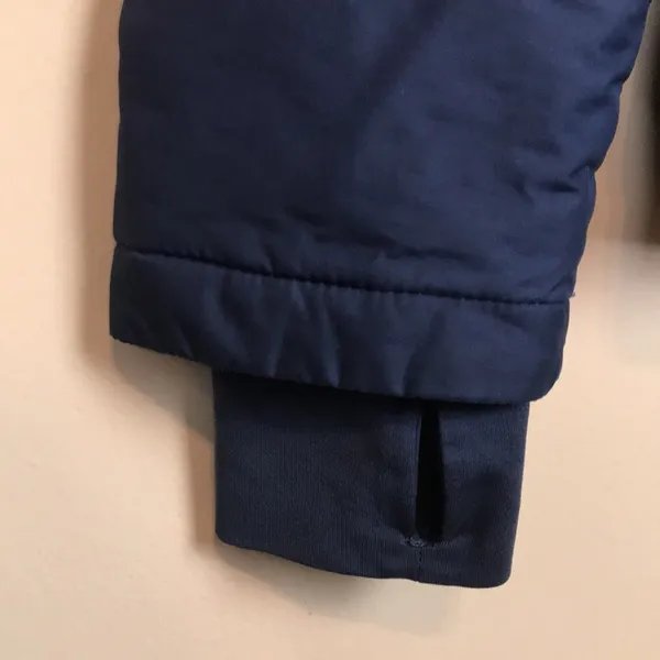 Columbia Women’s Omni-Heat Puffer Sherpa Lined Hood Navy Blue Zip-Up Jacket - Image 4