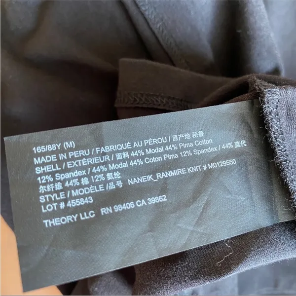 Theory black turtleneck top NEW - Image 10