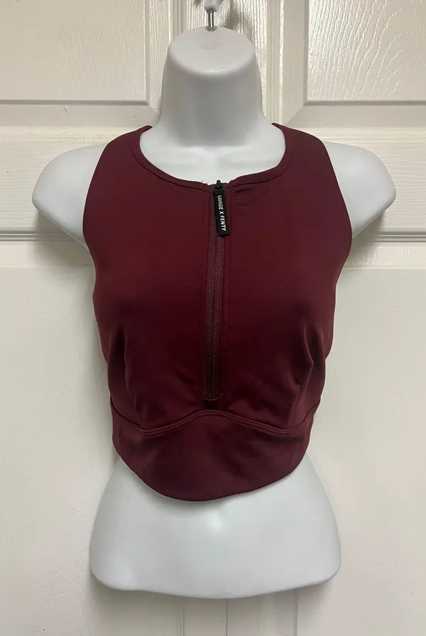 Savage X Fenty Locked & Lifted Half-Zip Medium-Impact Sports Bra - Image 5