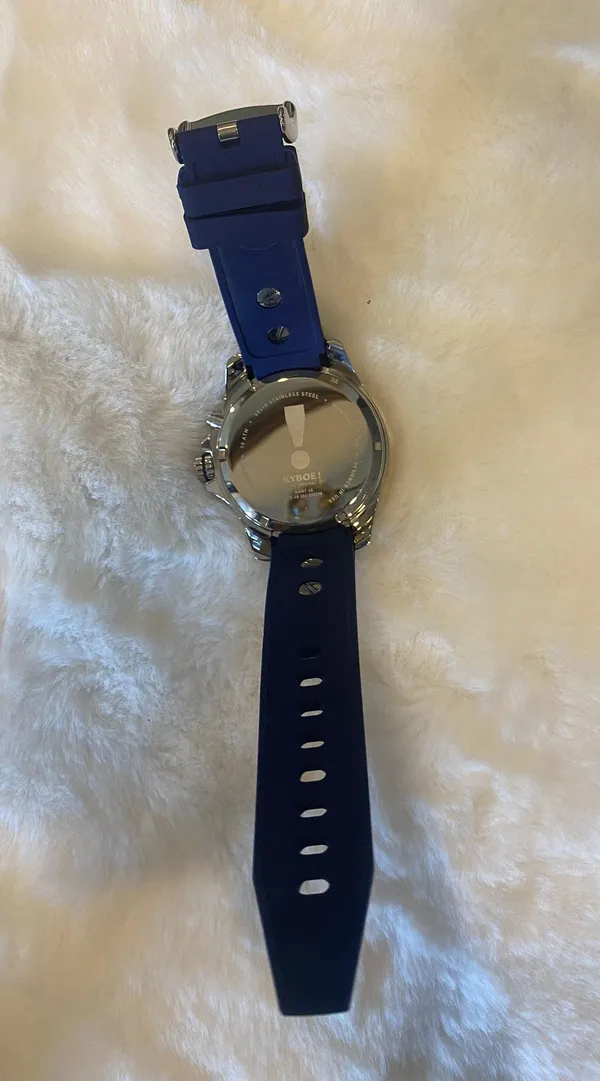 NWT Kyboe! The Original Giant Mariner Watch, Blue/Silver, Unisex MS.48-004.15 - Image 12