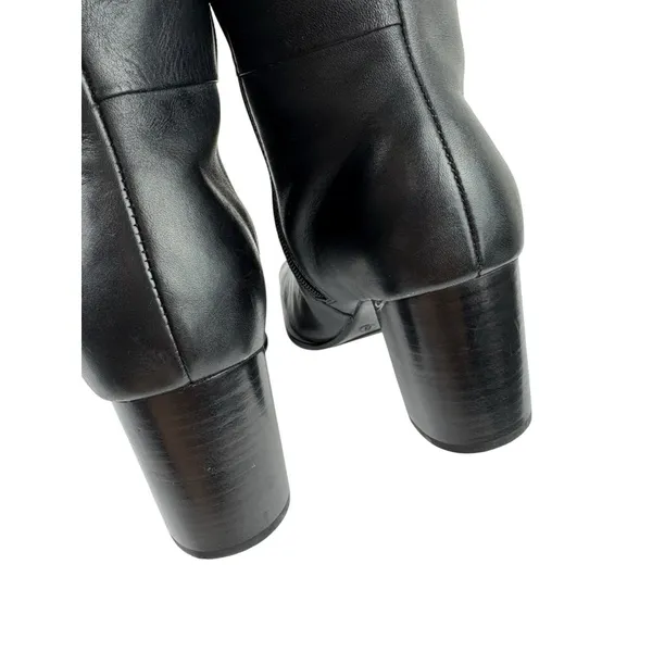 *Worthington Renee Boots Women’s Size 8 Black Leather Tall Classic Dark Acadamia - Image 7