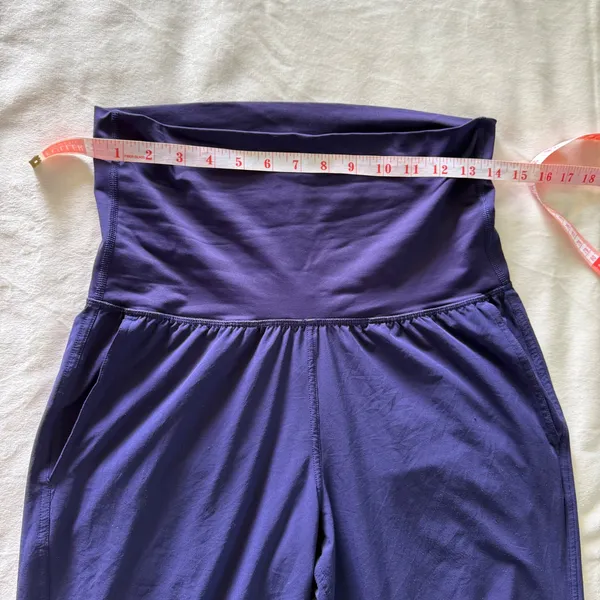 Lululemon Om Pants Purple High Rise Yoga‎ Joggers Adjustable Hem Size 6 - Image 10