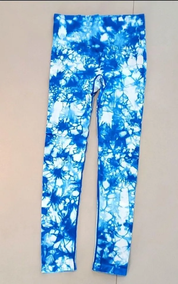 Blue Tie Dye Set- Top & Leggings - Image 2