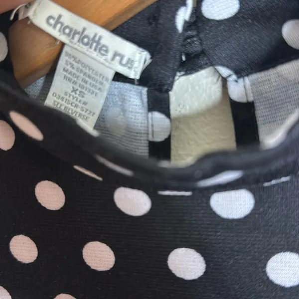 Charlotte Russe‎ mini polka dot dress size XS cute - Image 4