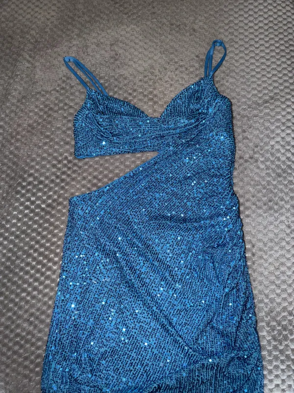 Hello Molly Cut-Out Dress Mini Blue  - Image 2